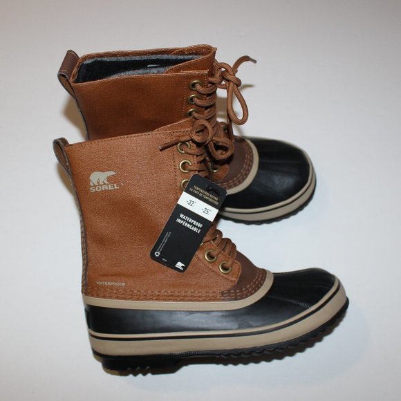 SOREL 1964 CVS BROWN WATERPROOF BOOT US 5.5 - Picture 1 of 7